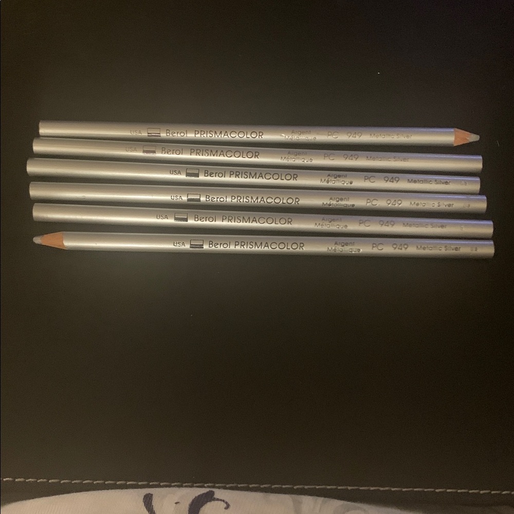 Prismacolor Metallic Silver Pencils